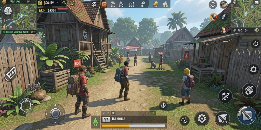 Tangkapan layar dari gameplay <strong>6CF</strong> menunjukkan interaksi karakter yang dinamis.