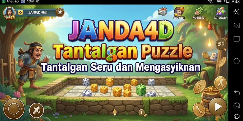 Tangkapan layar gameplay mengasyikkan JANDA4D dengan teka-teki menarik.