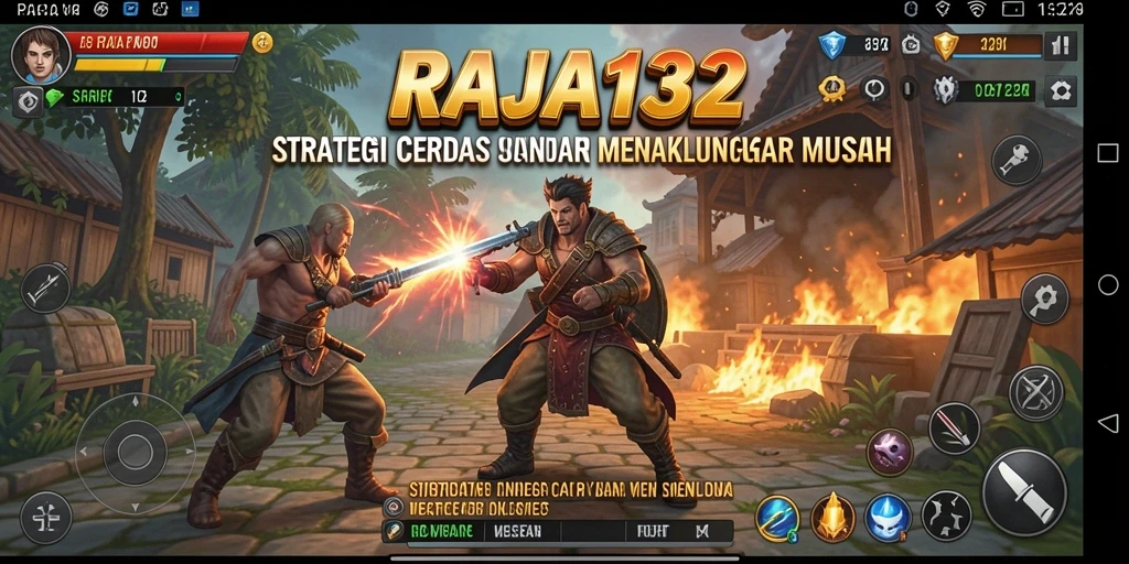 Screenshot RAJA132 menunjukkan pertempuran strategi yang intens dan menarik.