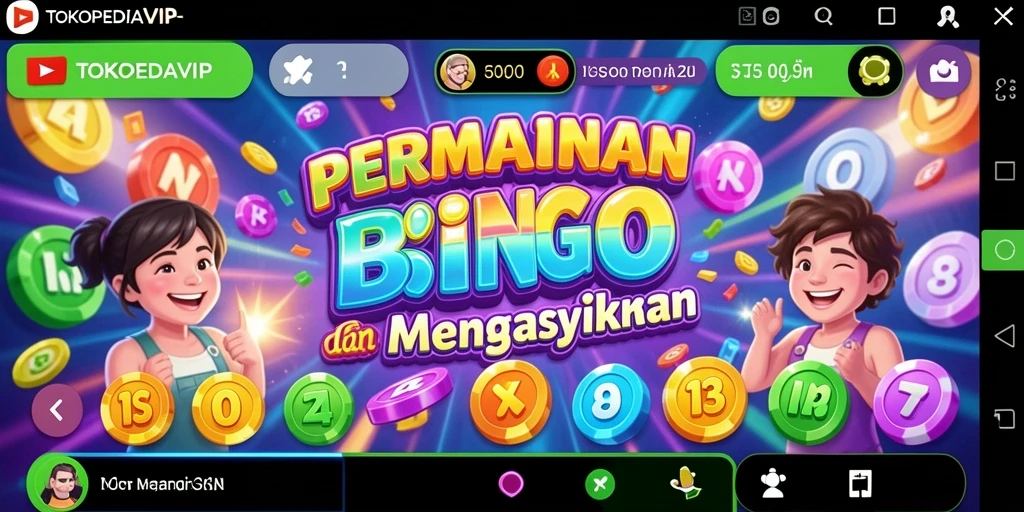 Tampilan gameplay seru dan interaktif di TOKOPEDIAVIP.